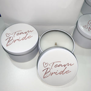 Team Bride Tins